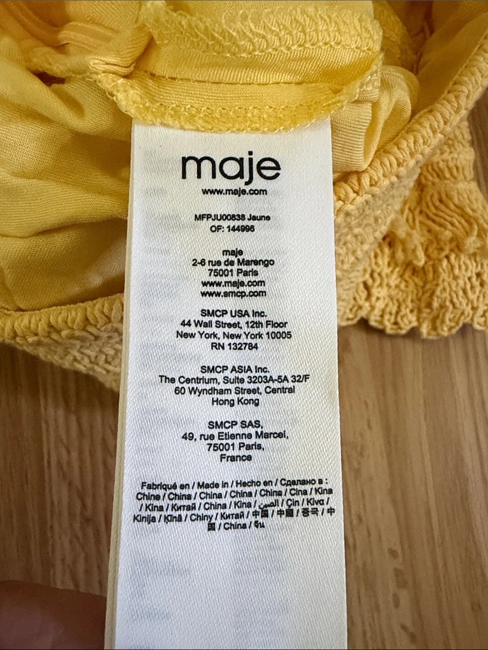 NWT Maje Juarez Crochet-Cotton Knit Midi Skirt Size 36 - Small